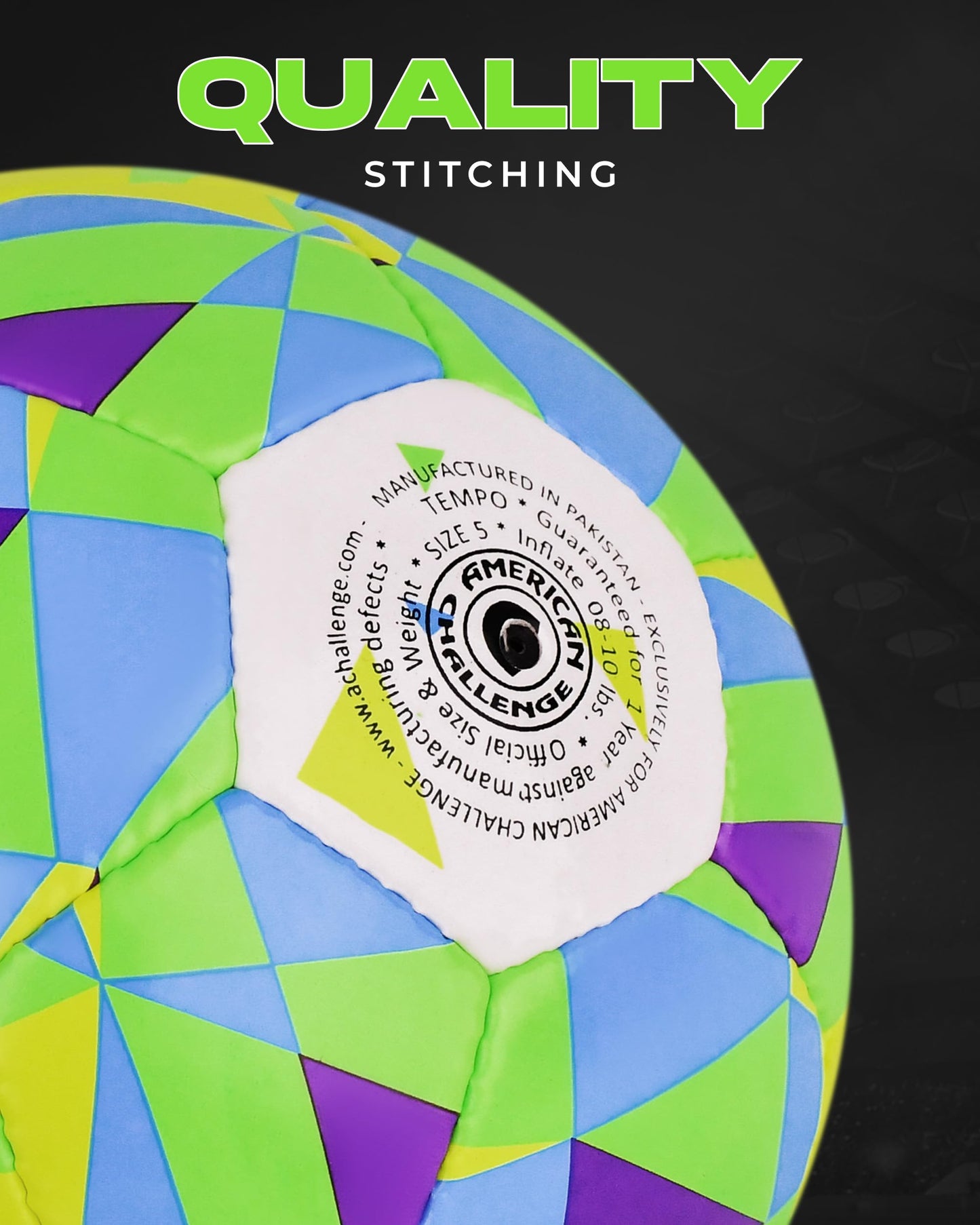 American Challenge Tempo Soccer Ball (Tropical, 4)