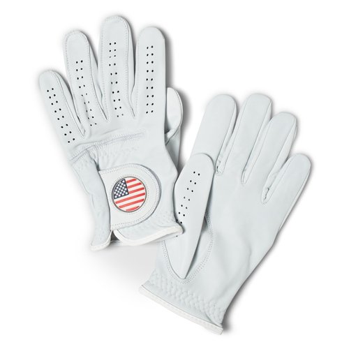 Palmetto Golf & Belts, American Flag AAA Cabretta Leather Golf Glove Medium Large Right Handed Golfer