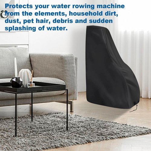 Andacar Rowing Machine Cover for Sunny Magnetic Rowing Machine, Foldable Rower Machine Cover Waterproof Water Rowing Machine Covers for Home-44x19.6x52 in