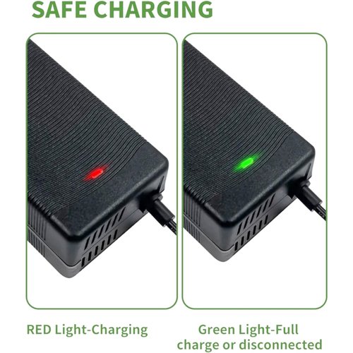 [Verified Fit] 48V Charger (54.6V 2A max) for Rad Power, Himiway Cruiser, Lectric XP, Aventon Pace 500/ Level, Jasion eb7, Hiboy Titan/Titan Pro, Ecotric Seagull, VIVI/Ancheer 48 Volt, Boosted B0ard