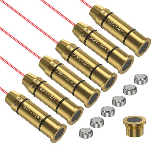 38 SPL Dryfire Laser Training Cartridge 6pcs Kit - Laser Dry Fire Practice for Pistol Training, Perfect for Safety & Accuracy