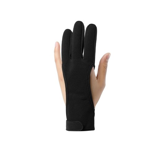 Archery Gloves for Shooting, Hunting, Leather Three-Finger Protector for Youth & Adult Beginners