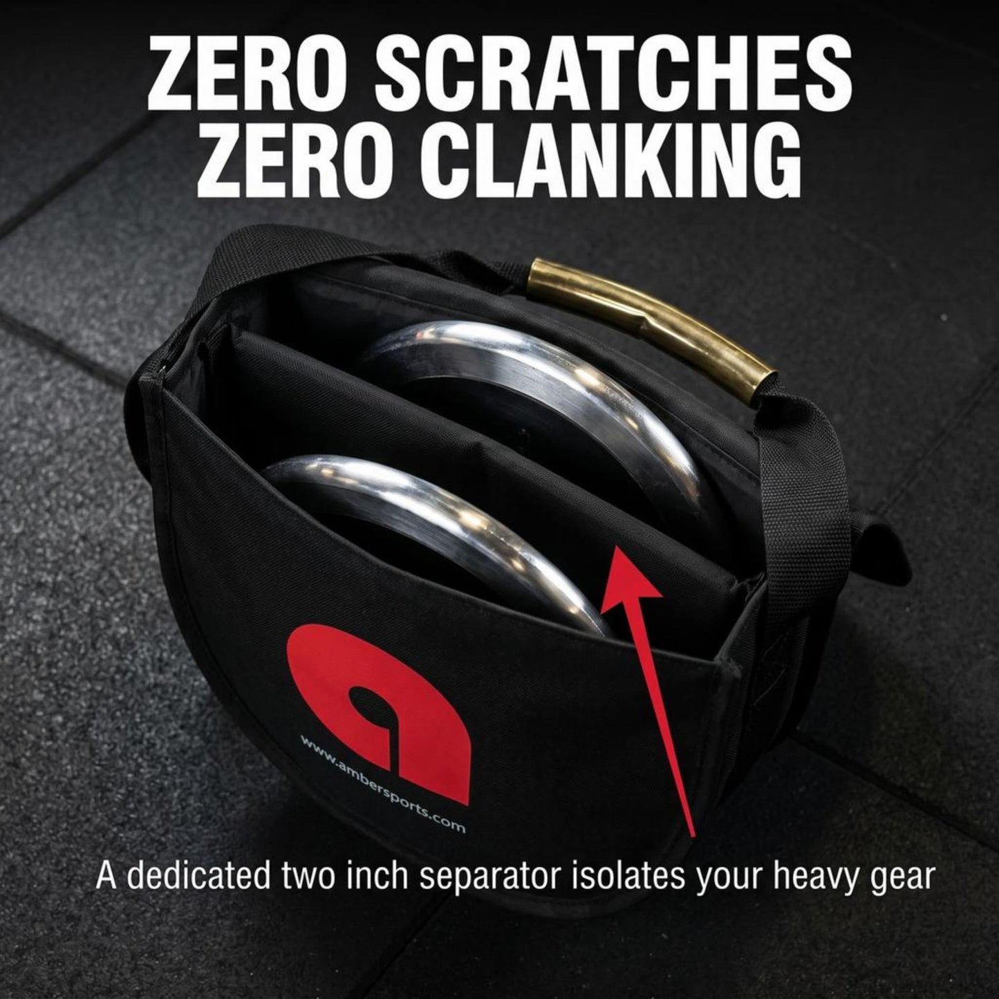 Amber Fight Gear Discus & Shot Put Carrier Bag Ultimate Track & Field Equipment Transport Solution for Meets, Practices, Competitions - Durable, Versatile, and Convenient