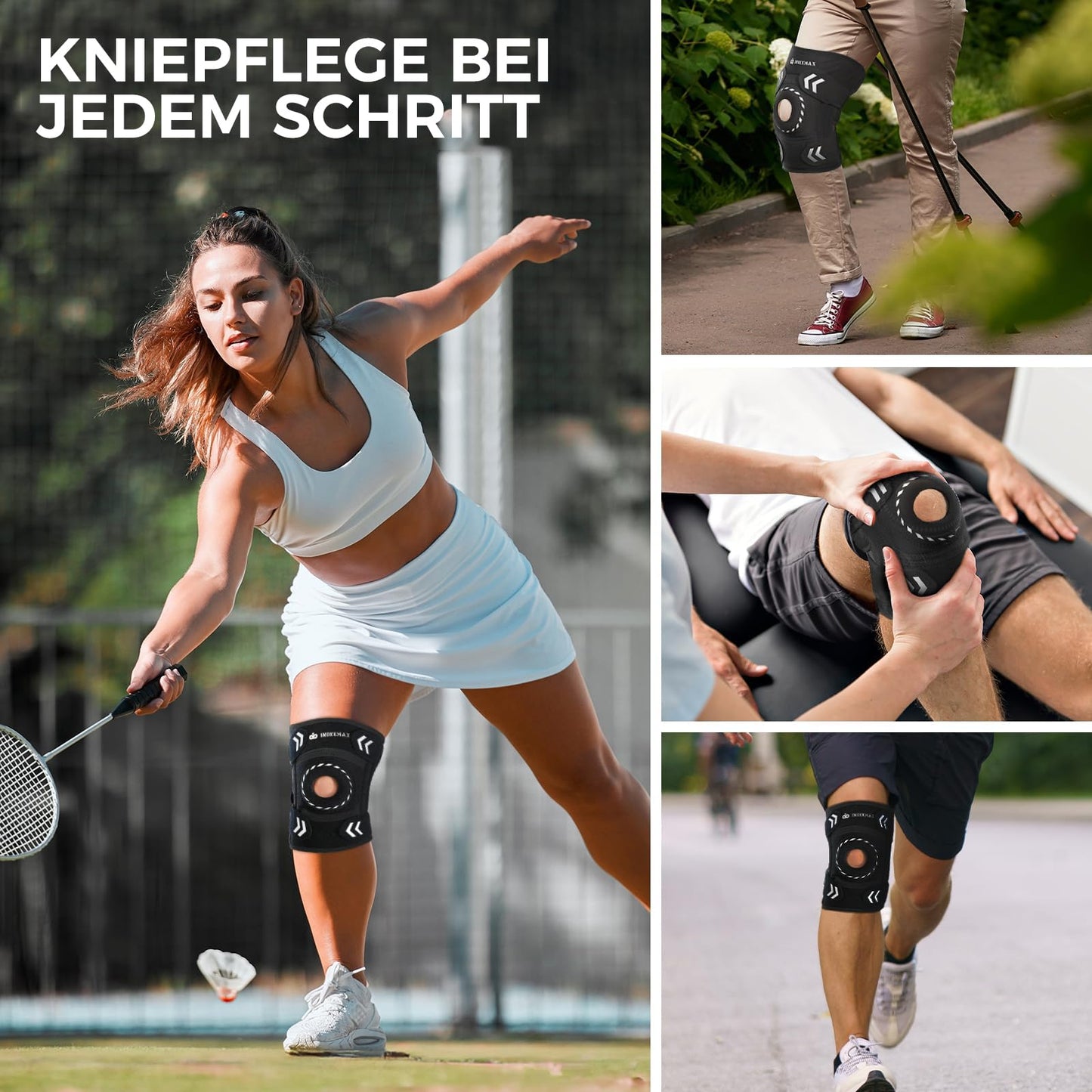 Adjustable Compression Knee Patellar Pad Tendon Support Sleeve Brace for Men Women - Arthritis Pain, Injury Recovery, Running, Workout, Neoprene Knee Brace with Stabilizers and Open Patella, Pink Pro