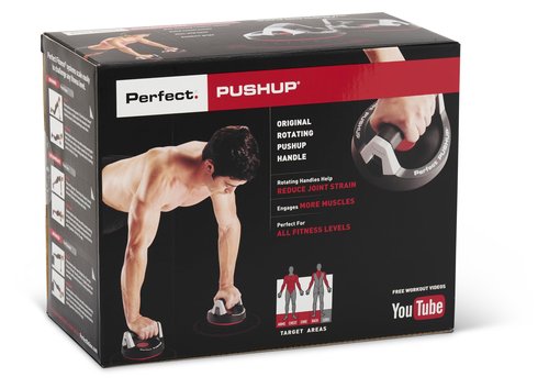 Perfect Fitness Perfect Pushup Rotating Push Up Handles – Enhance Your Workout And Engage More Muscles With Ergonomic Design