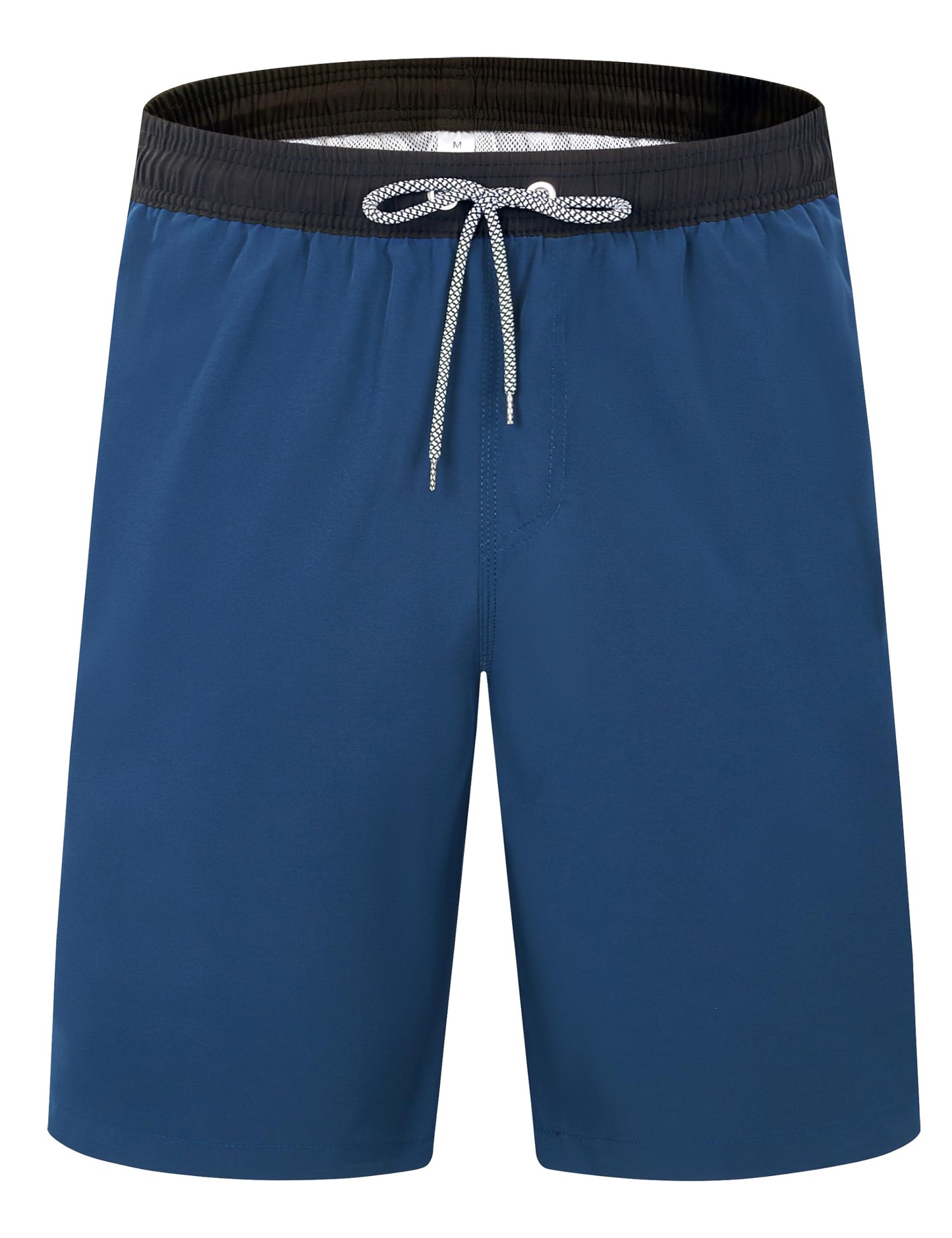 ELETOP Men's Swim Trunks Quick Dry Bathing Suit Swimming Board Shorts Mesh Lining Beach Swimwear Blue S