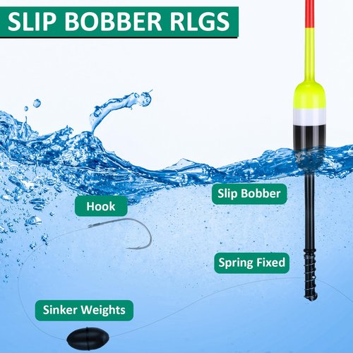 VioraWhite 20 Pcs Fishing Floats Bobbers Spring Oval Stick Slip Floats Balsa Wood High Visibility and Sensitive for Crappie Catfish Trout Panfish Walleye Fishing(1.7″x0.59″x5.7″,Yellow Cylinder)