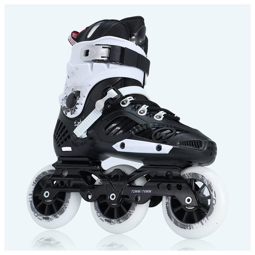 Speed Skate Wheels, 90mm/100mm/110mm Graffiti Print, 85A Hardness Roller Blade Wheel Replacement, Roller Blade Skating Wheels, Indoor/Outdoor, 6-Pack (Black, 110MM)