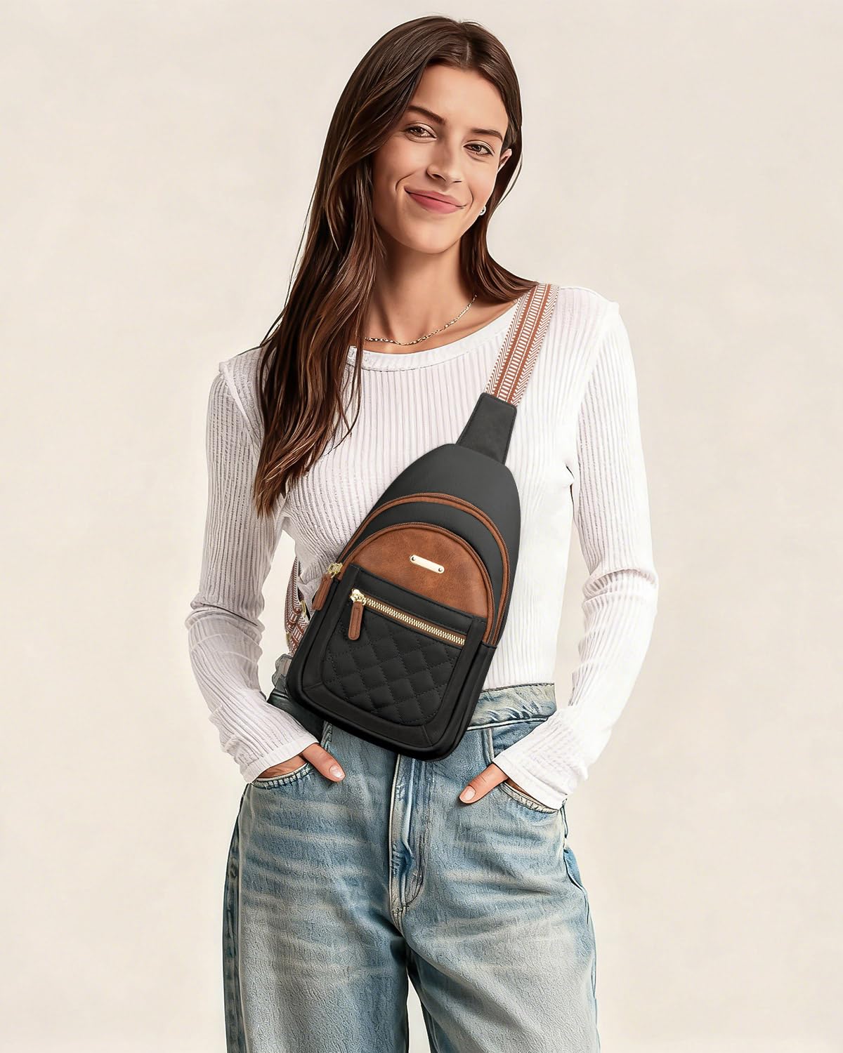 Capolo Small Crossbody Bag for Women – Adjustable Sling Purse, Multi-Compartment Organizer for Daily Commute, Travel & Gift