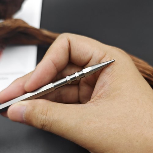 6.5in 6 Pieces a Set Professional Throwing Spikes Stainless Steel Needle, Lightweight Well Balanced Kunai Training Knife with Nylon Sheath for Recreation and Competition