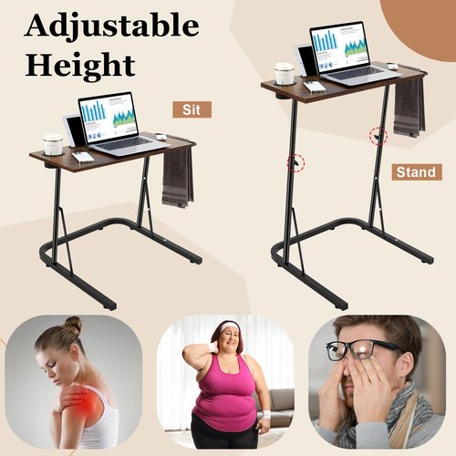 Weysat Adjustable Bike/Treadmill Trainer Fitness Desk for Treadmill, Spinning Cycling Workstation Standing Table, Indoor Cycling Training Standing Table, Indoor Workstation Bike Desk