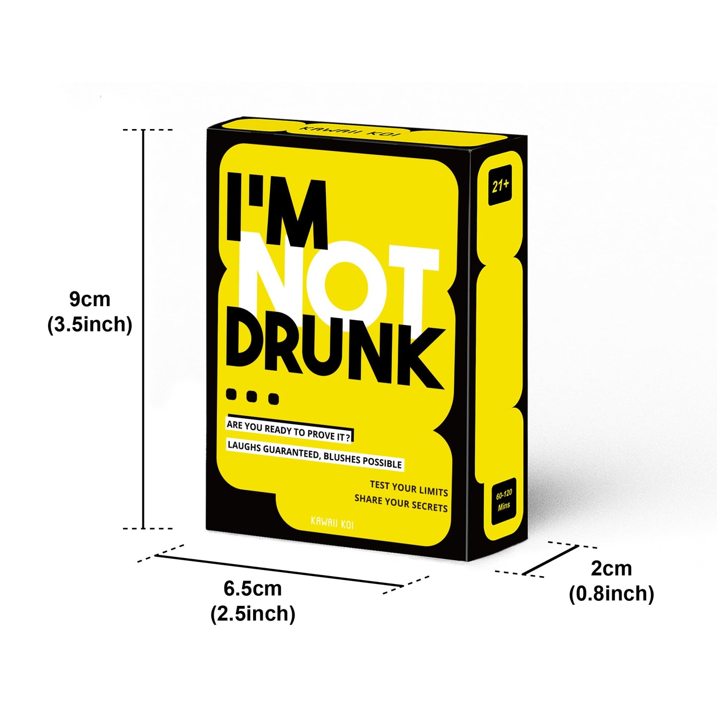 I'M NOT DRUNK - Party Drinking Game for Game Nights - 21st Birthday Gift & Bachelorette Party Game with 55 Amusing Cards - Hilarious Unforgettable Drinking Card Game - Get The Party Started
