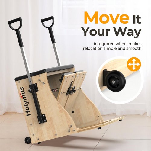 Upgrade Pilates Chair with Handles, Split Pedals, and Resistance Bands, Professional Yoga Chair for Home and Studio Use, Adjustable Resistance Levels