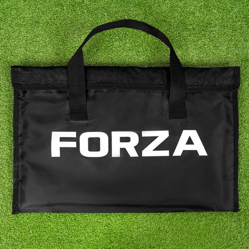 FORZA 35in x 24in Double-Sided Sports Coaching Whiteboard | 13 Sport Options - Dry Erase Board Equipped with Magnetic Markers, Pen & Eraser (Soccer, with Carry Bag)