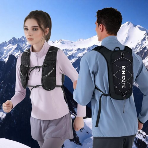 MINICUTE Running Vest for Women and Men with 1.5L Water Bladder,Lightweight Hydration Backpack for Trail,Marathon