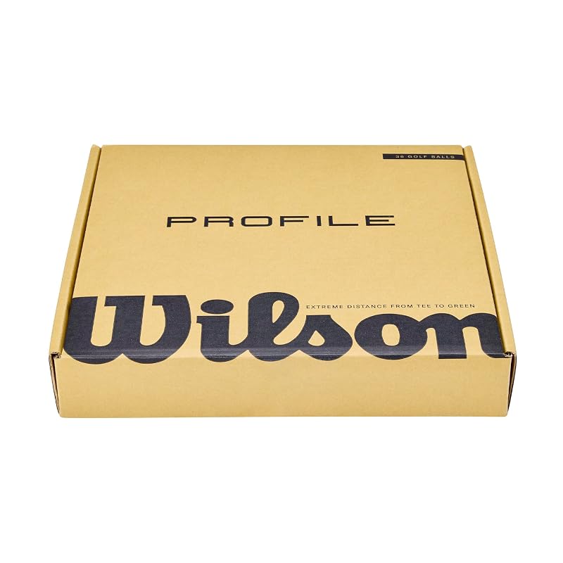 Wilson Profile Distance Golf Balls 36 Pack - Yellow