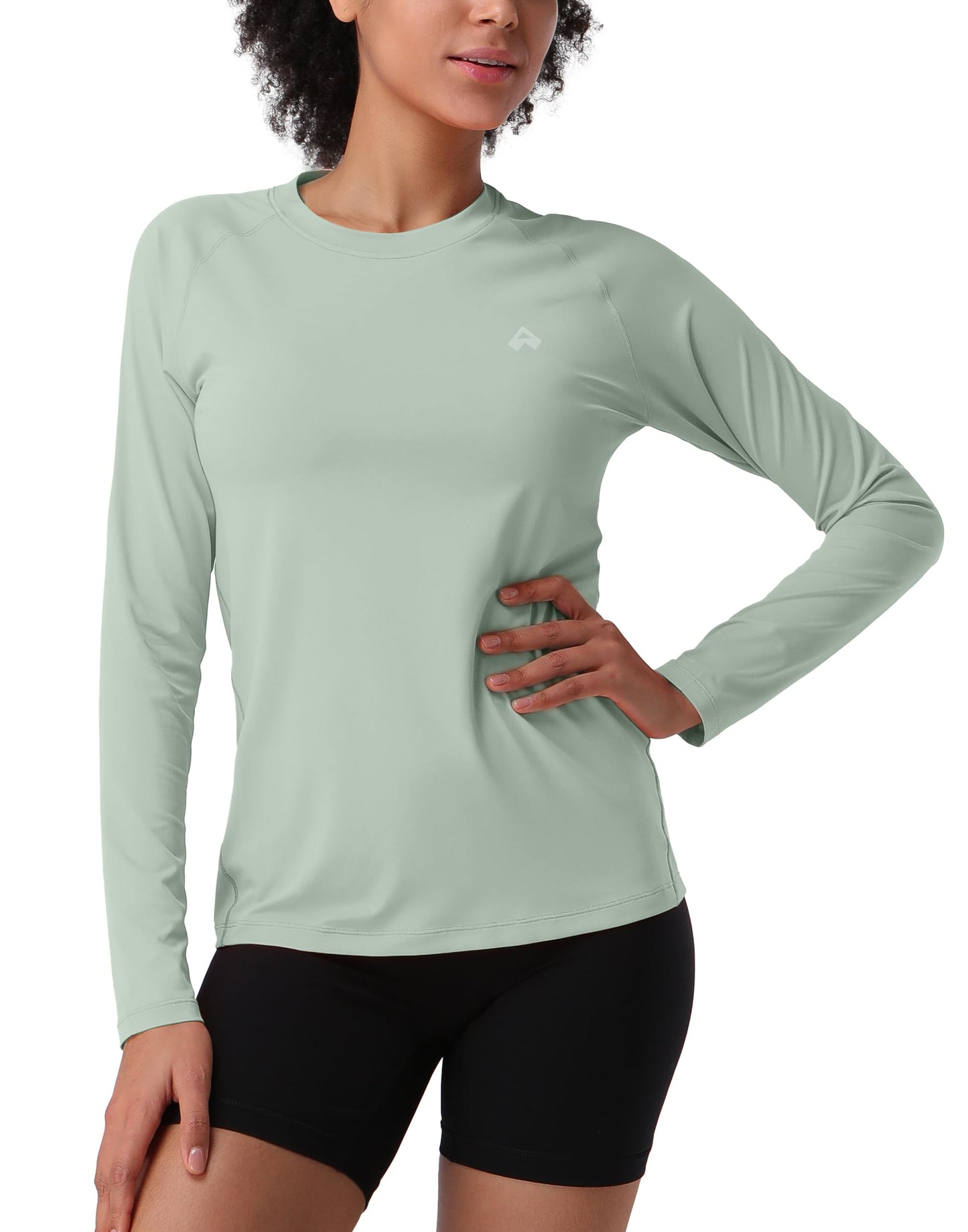 Pioneer Camp Women's UPF 50+ Sun Shirts Long Sleeve UV Protection Rash Guard Lightweight Quick Dry SPF Hiking Tops Outdoor Sage Green