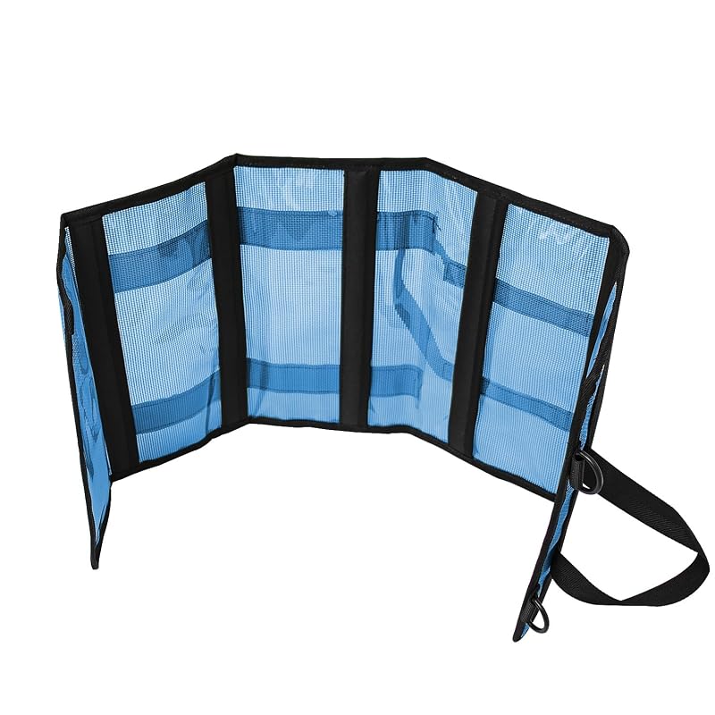 Medium Lure Bag 6 Pocket PVC Protective Cover - Durable Textilene Mesh Tackle Storage