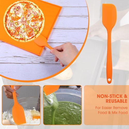 6 PCS Silicone Dehydrator Trays Fruit Leather Trays 12 x 10 Inch Non-Stick Dehydrator Mats with Silicone Scraper Cutter Wheel for Fruit Vegetables, Meat, Pastry etc Dehydrator Tray with Edge