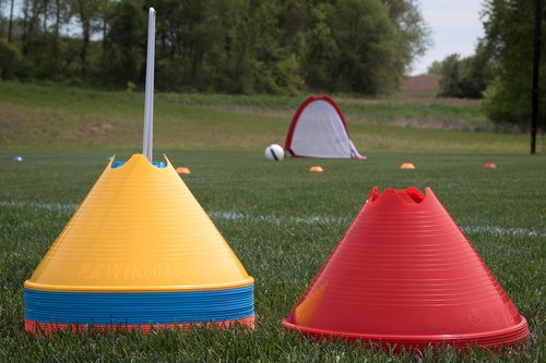 Kwik Goal Jumbo Disc Cones (Blue, Pack of 12) , 6-Inch x 11-Inch