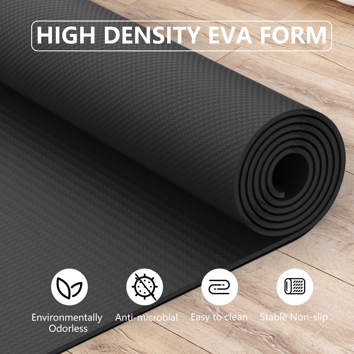JISHAHS Universal Indoor Rowing Machine Mat- 8.5 x 2.3 FT Exercise Equipment Mat for Concept 2, Nordictrac, Peloton, Sunny, Hydrow, YOSUDA, MERACH etc. Extra Long Non-Slip and Waterproof, Under Rower Floors Protection