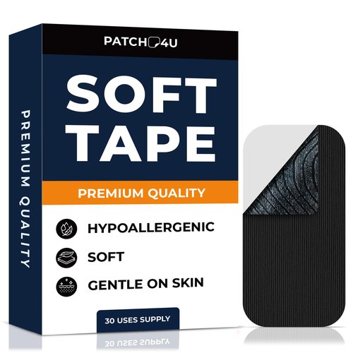 PATCH4U Soft Tape (30 Pack) - Pain Free Removal, Hypoallergenic, Latex Free & Gentle On Skin - Skin Friendly Adhesive Cotton Tape