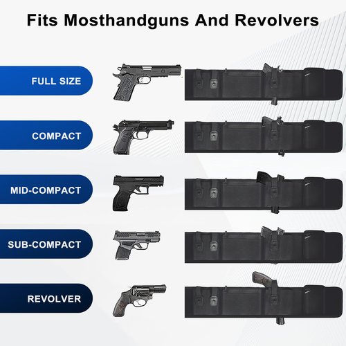 Belly Band Holster for Concealed Carry, WeArkoTac Belly Gun Holster for Men and Women - Concealment Holster Belt for 380 9MM, Fits Glock 19 17 42 43, Smith & Wesson, Taurus, Ruger(Right)