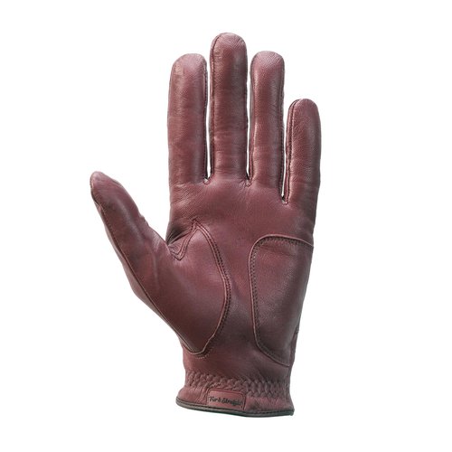 FAR&STRAIGHT Premium Cabretta Leather Men's Golf Glove - Exceptional Grip, Style, and Comfort (Burgundy, Large)