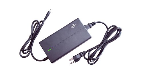 Syvrac 54.6V 2A Charger for 48V Lithium Batteries - E-Bike/Scooter/Hoverboard Charger，UL & FCC Certified with US Plug, DC 5.5x2.1mm Connector, Fast Charging & Overload Protection