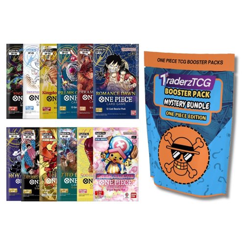 TraderzTCG One Piece TCG English Booster Pack Bundle – (5 Pack English) - Perfect for One Piece Cards Game Fans, Anime Collectors, and TCG Enthusiasts