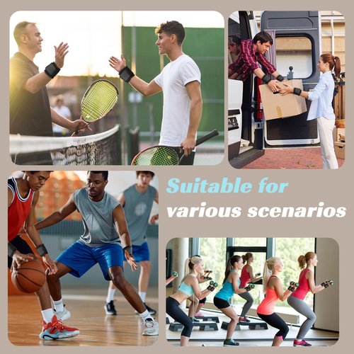 KixMalkinly 2 PACK Wrist Support Wrist Brace Adjustable Wrist Strap, Gym Wrist Protection, Weightlifting Wrist Support , Fitness Wrist Support, Cross Training Wrist Protection, Arthritis Wrist Pain Relief （Grey）