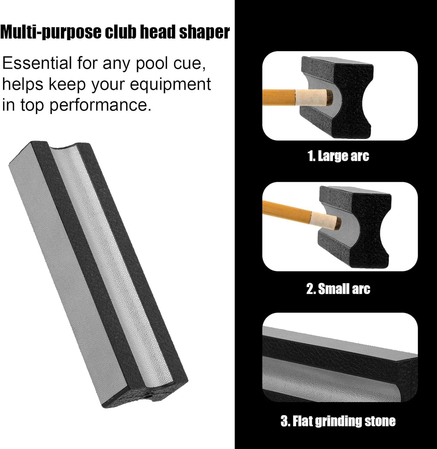 2pcs Pool Cue Tip Shaper, Pool Stick Tip Repair Tool Multifunctional Cue Tips Replacement Kit Ideal Billiards Accessories for Every Billiards Enthusiasts