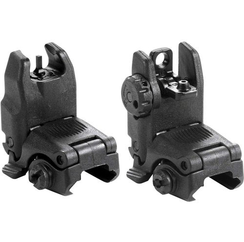 Flip Up Sight Backup Front & Rear Sight Set Rapid Transition Backup Sight Set for Picatinny Weaver Rail Mount