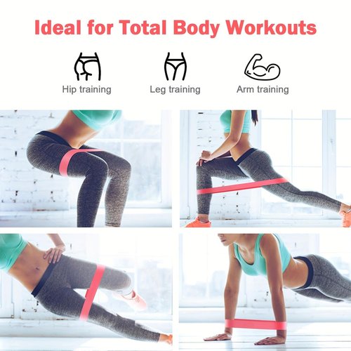Resistance Bands for Working Out, Exercise Bands Latex Elastic Bands for Yoga, Pilates, Rehab, Fitness and Home-Black