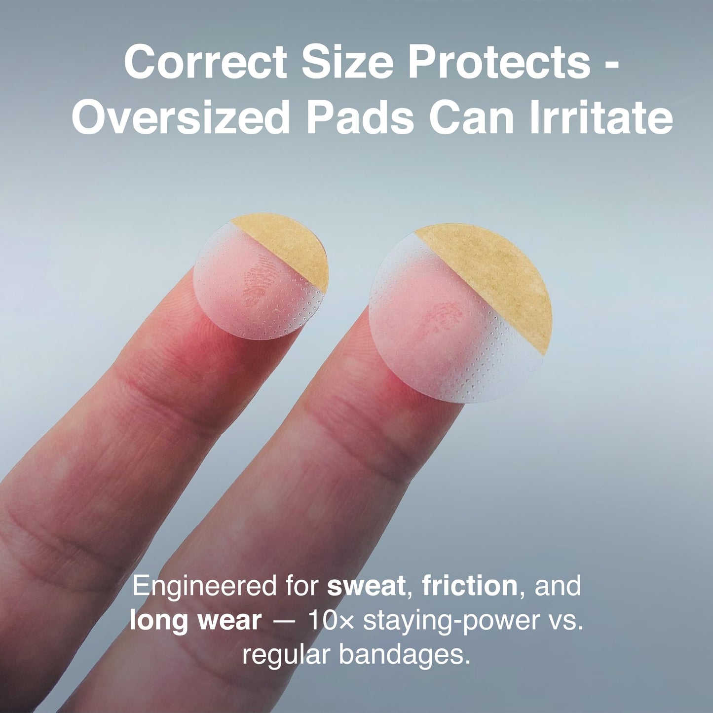 NipEaze - 4pack Value - The Original Transparent Nip Protector - Nipple Chafing Prevention; 62 pairs