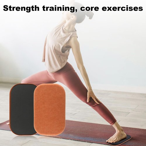BOXOB 2pcs Workout Sliders, Exercise Core Sliders for Hardwood Floors Sliding Discs for Strength Training Pilates Home Gym Use Protect Floor Surface