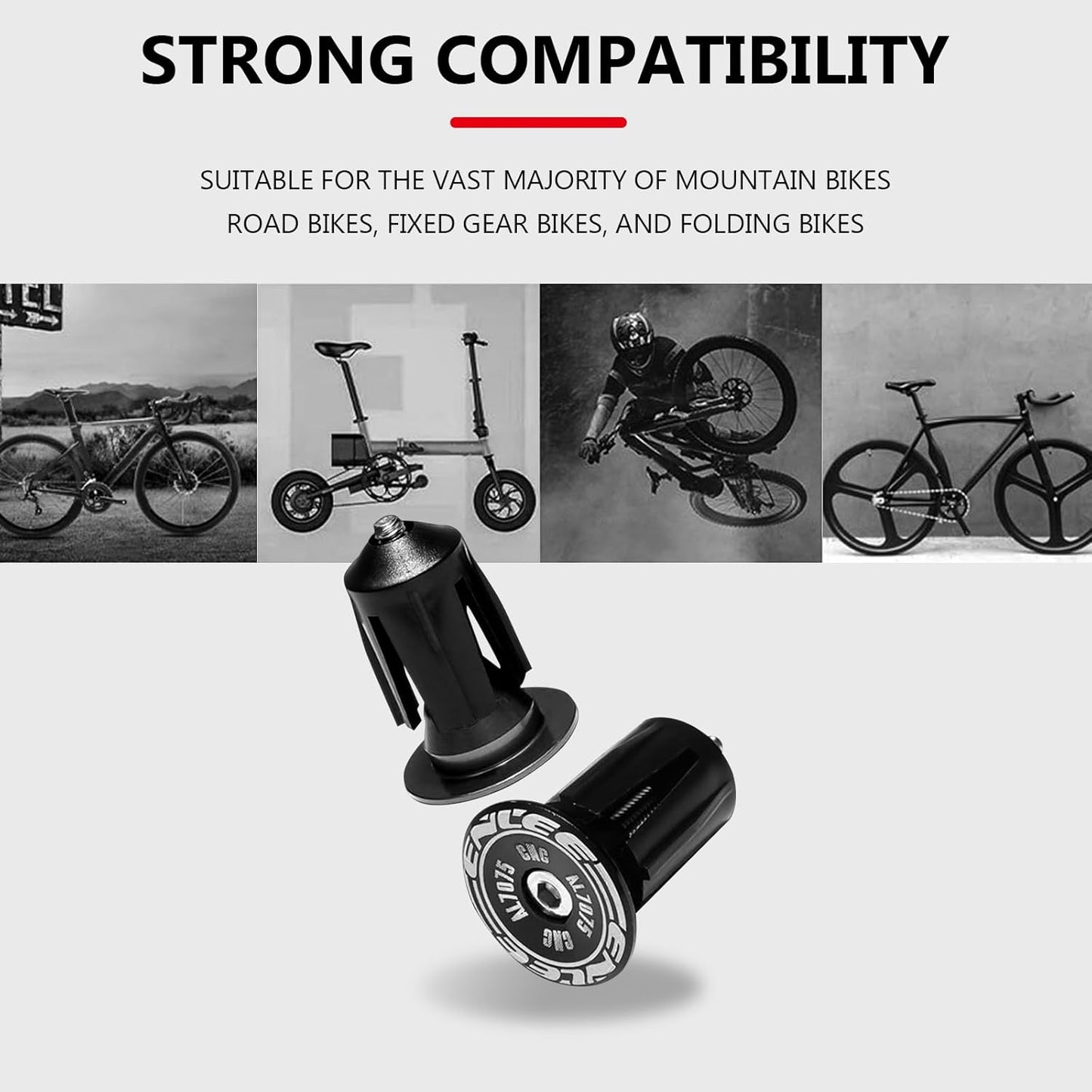 2pcs Bicycle Bar Tape, Bike Handlebar Tape, Road Bicycle Handlebar Tape, Cycling Grip Tape, with 4pcs Handlebar End Plugs, Soft Comfortable, Wear Resistant, Black