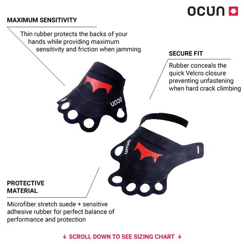 Ocun Crack Gloves for Crack Climbing I Rock Climbing Gloves, Medium
