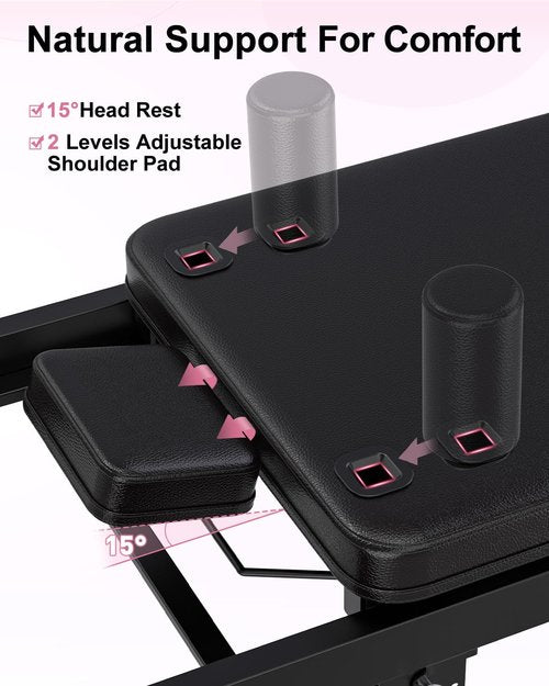 Foldable Pilates Reformer, 91“ Long Pilates Machine for Home Use, Adjustable Resistance Up to 182LBS, Jumpboard Included, Up to 400lbs Weight Capacity, Compact Workout Equipment for Full-Body Training