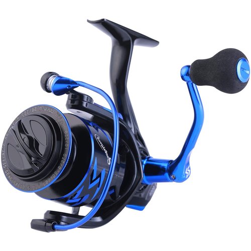 Sougayilang Fishing Rod and Reel Combos - Carbon Fiber Telescopic Fishing Pole - Spinning Reel 12 +1 BB with Carrying Case for Saltwater and Freshwater Fishing Gear Kit(Blue 5.91ft-2000)