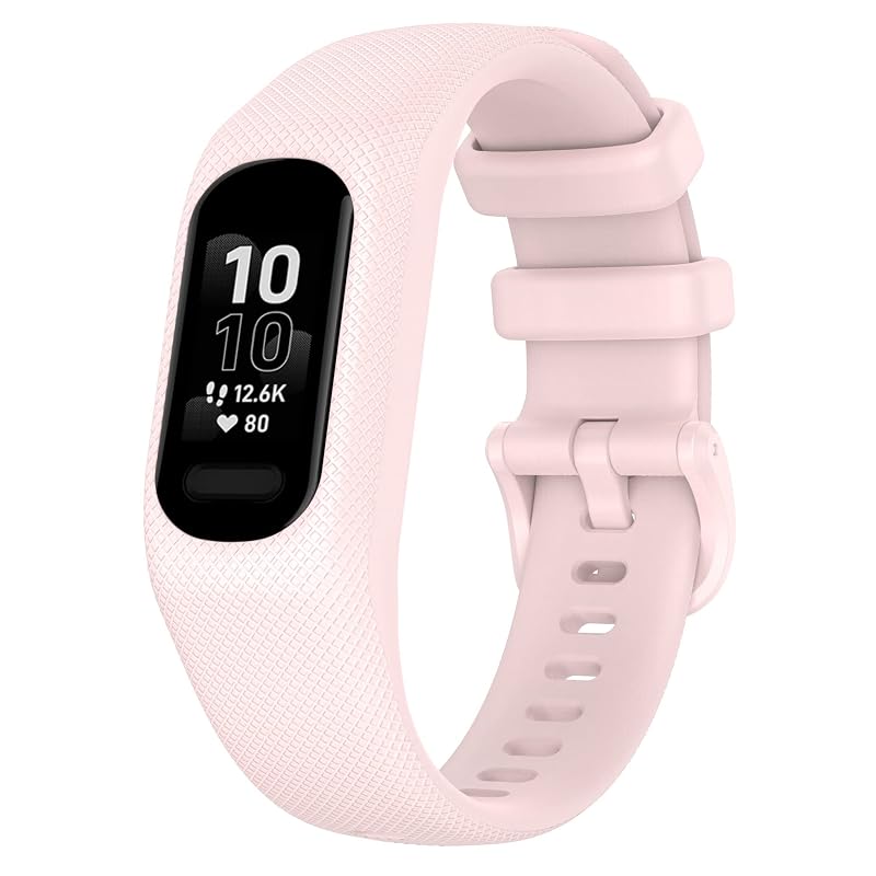 5 Pack Bands Compatible with Garmin Vivosmart 5 Watch - Small Size, Silicone Replacement Sport Straps (Variation: 5 Pack A+Small Size)