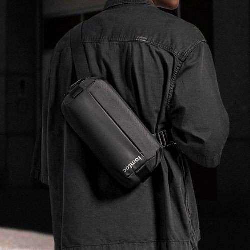 tomtoc Compact EDC Sling Bag, Chest Shoulder Crossbody Sling Daypack for Men Women, Water-resistant Lightweight Everyday Carry Casual Pack for Nintendo Switch 2, Tactical, Travel, Work, Gym, Sport
