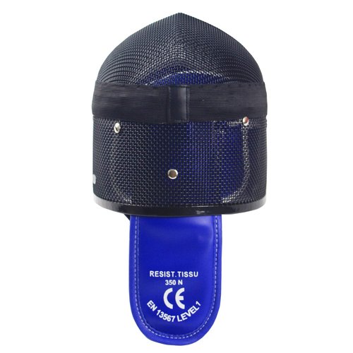 LEONARK Fencing Foil Mask CE 350N Certified National Grade Masque - Fencing Protective Gear (Black, M)