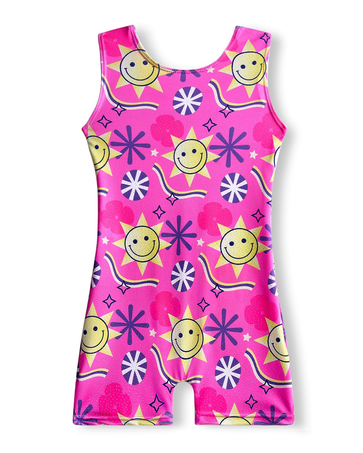 YDMZX Girls Gymnastics Leotards with Shorts Toddler Kids Gymnastic Tumbling Biketards Unitards Outfit Sparkly 2-10 Years Old