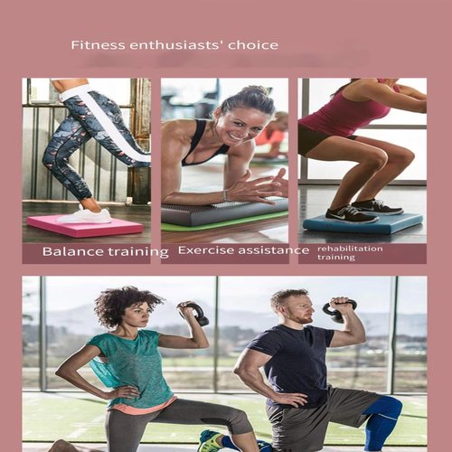 MBKHFLL Exercise Balance Pad，Balance Foam Mat for Physical Therapy Equipment & Strength Stability Training, Slip Resistant Foam Mat for Yoga, Pilates, Meditation，Gardening knee pads (Purple)
