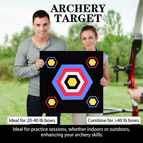 LWANO 20'' Archery Targets High-Density EVA Foam Bow Targets for Recurve & Compound Bow Backyard Outdoor Practice Bow & Arrow Training Shooting