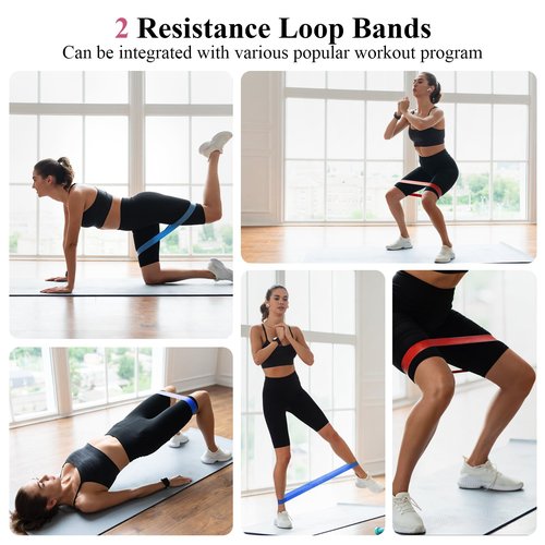 Ligebul Pilates Bar Kit with Resistance Bands, Pilates Bar with AB Roller Multifunctional Exercise Stretch Fusion Bar Equipment for Home Workouts Women and Men