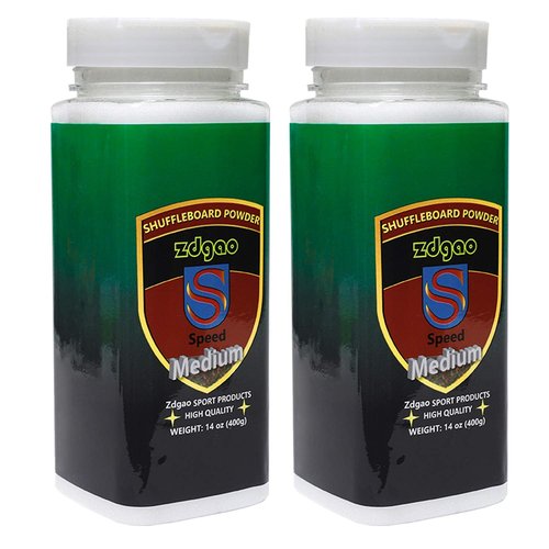 YDDS Shuffleboard Sand - Shuffleboard Wax with Mini Dustpan and Mini Brush, 2 Cans(2×14 oz)
