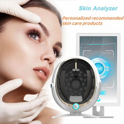 Skin Analysis Machine Facial for Salon - 21.5 Inch Products Recommender Woods Lamp Machine Professional Dermatoscope Intelligent Moisture Analyzers Instrument