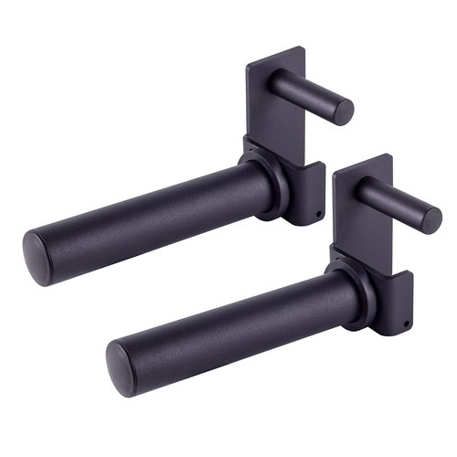 AmStaff Fitness Olympic Weight Plate Holder for Power & Squat Racks – Available 2x2 – 2.5x2.5 – 3x3 Inch Tube Sizes – 9-inch Weight Plates Horn Storage Attachment for Power Squat Rack – (Pair) (3" x 3")